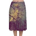 Tour Eiffel Paris Paysage Velvet Flared Midi Skirt View1