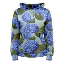 Hydrangea  Women s Pullover Hoodie by Sobalvarro