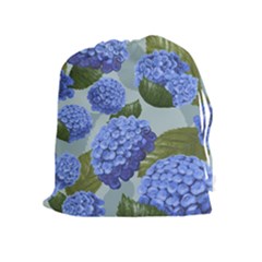 Hydrangea  Drawstring Pouch (xl) by Sobalvarro