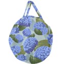 Hydrangea  Giant Round Zipper Tote View1