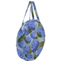 Hydrangea  Giant Round Zipper Tote View3