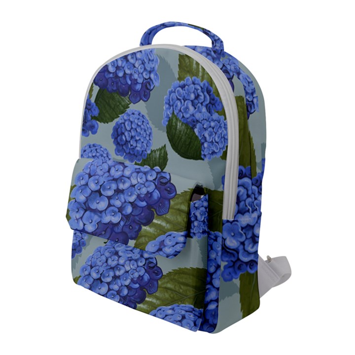 Hydrangea  Flap Pocket Backpack (Large)