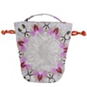 Orchidées Fleurs Abstrait Drawstring Bucket Bag View2