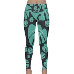 Leaves Lightweight Velour Classic Yoga Leggings