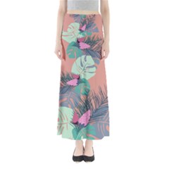 Leaves Full Length Maxi Skirt by Sobalvarro