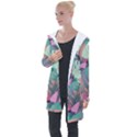 Leaves Longline Hooded Cardigan View1