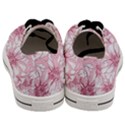 Pink flowers Men s Low Top Canvas Sneakers View4