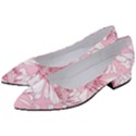 Pink flowers Women s Block Heels  View2