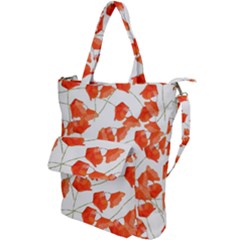 Pattern Coquelicots  Shoulder Tote Bag by kcreatif