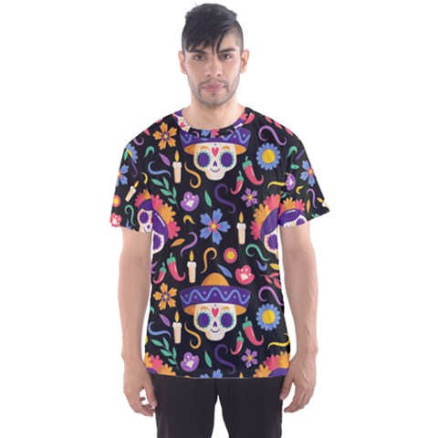 Dia De Los Muertos Men s Sports Mesh Tee by Sobalvarro