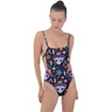 Dia de los muertos Tie Strap One Piece Swimsuit View1