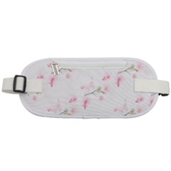 Pattern Orchidée Fleurs Rounded Waist Pouch by kcreatif