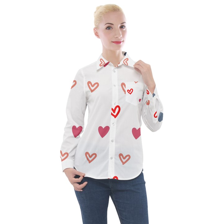 ? Pattern  Women s Long Sleeve Pocket Shirt