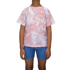 Degrade Rose/blanc Kids  Short Sleeve Swimwear by kcreatif