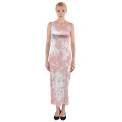 Degrade Rose/blanc Fitted Maxi Dress by kcreatif