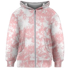 Degrade Rose/blanc Kids  Zipper Hoodie Without Drawstring by kcreatif