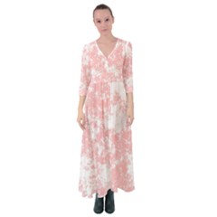 Degrade Rose/blanc Button Up Maxi Dress by kcreatif