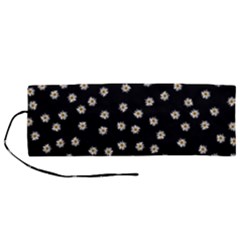 Pattern Marguerites Roll Up Canvas Pencil Holder (m)