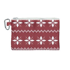 Christmas Pattern Canvas Cosmetic Bag (medium)