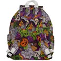 Halloween Doodle Vector Seamless Pattern Top Flap Backpack View3