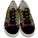 Halloween Doodle Vector Seamless Pattern Men s Low Top Canvas Sneakers View1