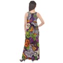 Halloween Doodle Vector Seamless Pattern Sleeveless Velour Maxi Dress View2