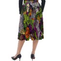 Halloween Doodle Vector Seamless Pattern Classic Velour Midi Skirt  View2