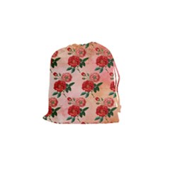 Pattern Flower Paper Drawstring Pouch (small)