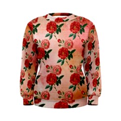 Pattern Flower Paper Women s Sweatshirt