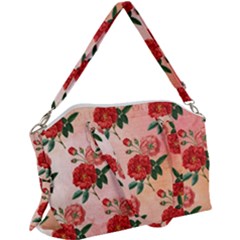 Pattern Flower Paper Canvas Crossbody Bag by HermanTelo