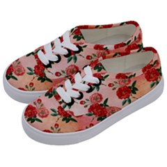 Pattern Flower Paper Kids  Classic Low Top Sneakers