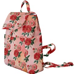 Pattern Flower Paper Buckle Everyday Backpack