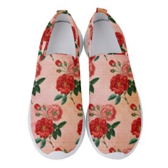 Pattern Flower Paper Women s Slip On Sneakers by HermanTelo