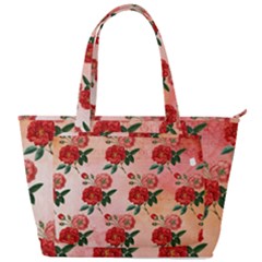 Pattern Flower Paper Back Pocket Shoulder Bag 