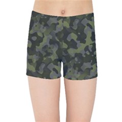 Camouflage Vert Kids  Sports Shorts by kcreatif