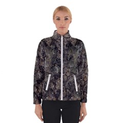 Grunge Organic Texture Print Winter Jacket by dflcprintsclothing