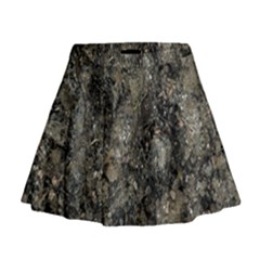 Grunge Organic Texture Print Mini Flare Skirt by dflcprintsclothing