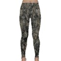 Grunge Organic Texture Print Lightweight Velour Classic Yoga Leggings View1