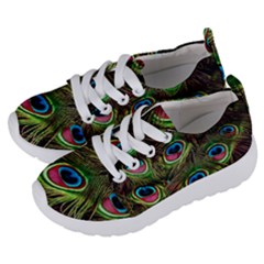 Peacock Feathers Color Plumage Kids  Lightweight Sports Shoes by Celenk