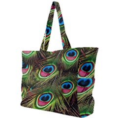 Peacock Feathers Color Plumage Simple Shoulder Bag