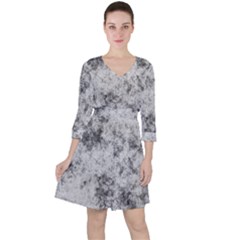 Degrade Blanc/gris Ruffle Dress by kcreatif