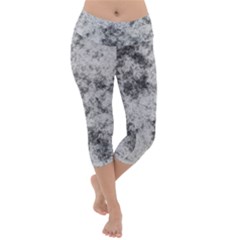 Degrade Blanc/gris Lightweight Velour Capri Yoga Leggings