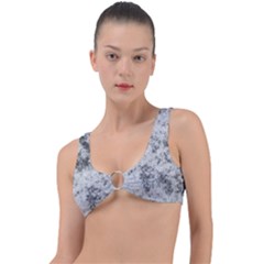 Degrade Blanc/gris Ring Detail Bikini Top