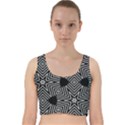 FORMES GEOMETRIQUES ETOILES/CARRES Velvet Racer Back Crop Top View1