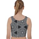 FORMES GEOMETRIQUES ETOILES/CARRES Velvet Racer Back Crop Top View2