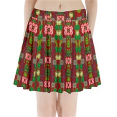 In Time For The Season Of Christmas An Jule Pleated Mini Skirt by pepitasart