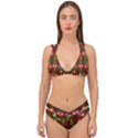 In Time For The Season Of Christmas An Jule Double Strap Halter Bikini Set View1