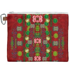 In Time For The Season Of Christmas An Jule Canvas Cosmetic Bag (XXXL)