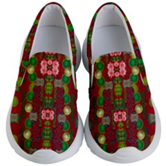 In Time For The Season Of Christmas An Jule Kids Lightweight Slip Ons