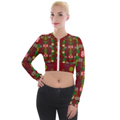 In Time For The Season Of Christmas An Jule Long Sleeve Cropped Velvet Jacket